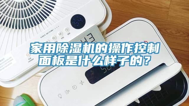 家用除濕機的操作控制面板是什么樣子的？