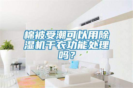 棉被受潮可以用除濕機(jī)干衣功能處理嗎？