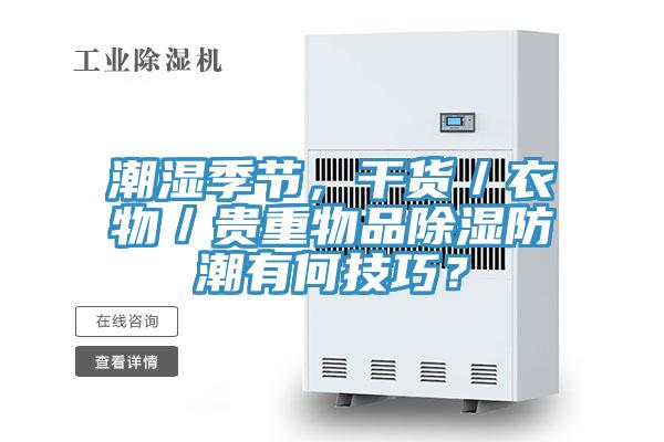潮濕季節(jié)，干貨／衣物／貴重物品除濕防潮有何技巧？