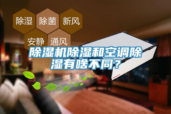 除濕機(jī)除濕和空調(diào)除濕有啥不同？