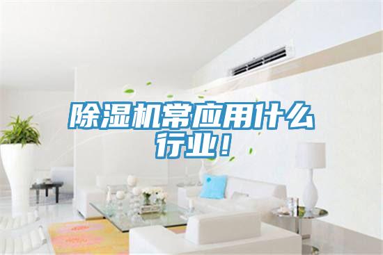 除濕機(jī)常應(yīng)用什么行業(yè)！