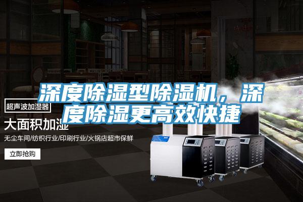 深度除濕型除濕機(jī)，深度除濕更高效快捷