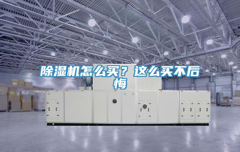 除濕機(jī)怎么買？這么買不后悔