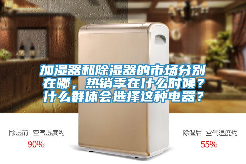 加濕器和除濕器的市場分別在哪，熱銷季在什么時候？什么群體會選擇這種電器？