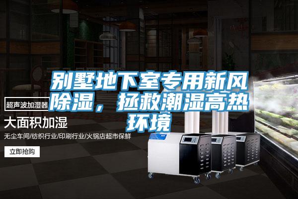 別墅地下室專用新風除濕，拯救潮濕高熱環(huán)境
