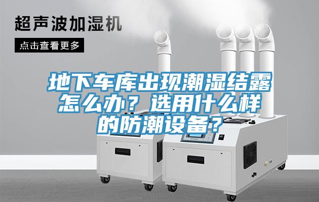 地下車庫出現(xiàn)潮濕結露怎么辦？選用什么樣的防潮設備？