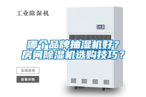 哪個品牌抽濕機好？房間除濕機選購技巧？