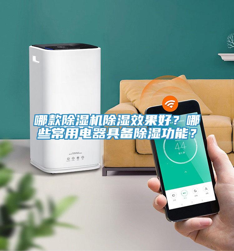 哪款除濕機除濕效果好？哪些常用電器具備除濕功能？