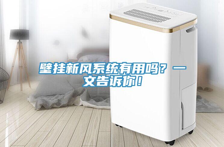 壁掛新風系統(tǒng)有用嗎？一文告訴你！