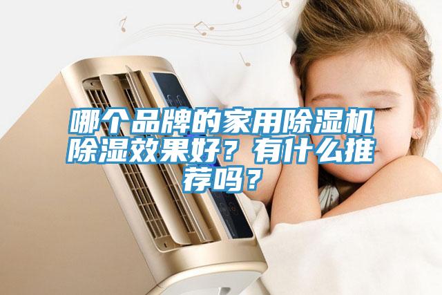 哪個(gè)品牌的家用除濕機(jī)除濕效果好？有什么推薦嗎？