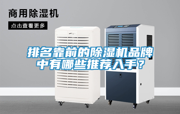 排名靠前的除濕機(jī)品牌中有哪些推薦入手？
