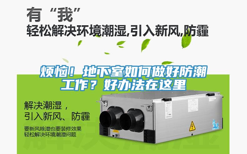 煩惱！地下室如何做好防潮工作？好辦法在這里