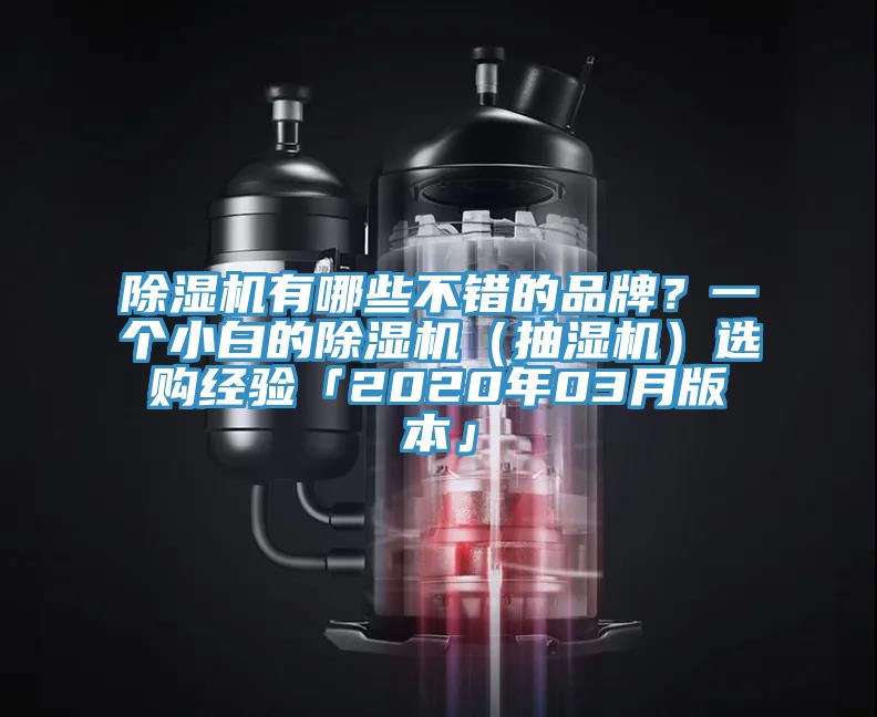 除濕機有哪些不錯的品牌？一個小白的除濕機（抽濕機）選購經(jīng)驗「2020年03月版本」